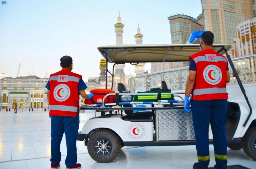 إنعاش قلبي بالصدمات.. تفاصيل إنقاذ معتمر بنجلاديشي في الحرم المكي