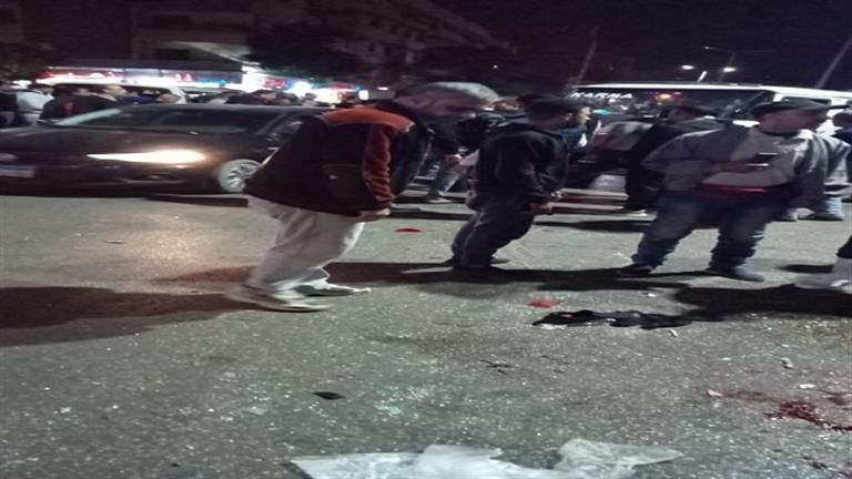 اصطدام سيارتين أجرة أمام محكمة جنوب الجيزة