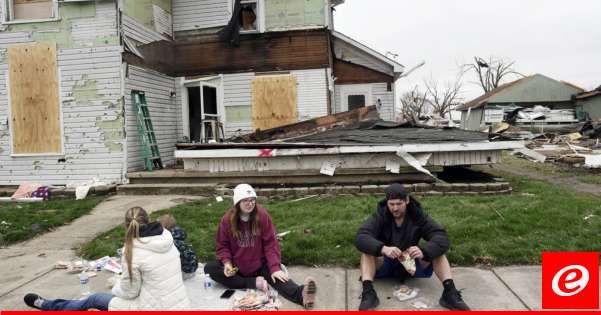 ثلاثة قتلى إثر عواصف شديدة في الولايات المتحدة