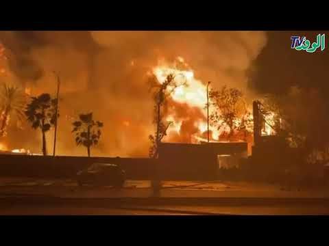 حريق استوديو الأهرام ..خبراء المعمل الجنائي يجرون معاينة لتحديد حجم الخسائر بالمكان والعقارات المجاورة