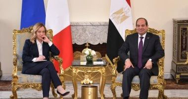 الرئيس السيسي يبحث مع رئيس وزراء إيطاليا التعاون في الأمن الغذائي والانتاج الزراعي