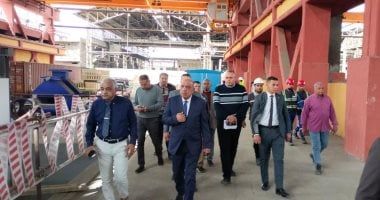 وزير قطاع الأعمال العام يتابع معدلات الإنتاج والتشغيل بـ"الدلتا للصلب" فى زيارة مفاجئة