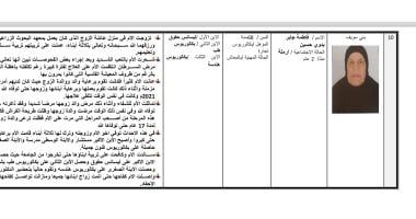 فاطمة جابر الأم المثالية الأولى فى بنى سويف لعام 2024