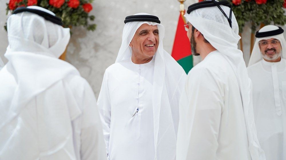 سعود بن صقر يستقبل نائب حاكم أم القيوين والمهنئين بشهر رمضان