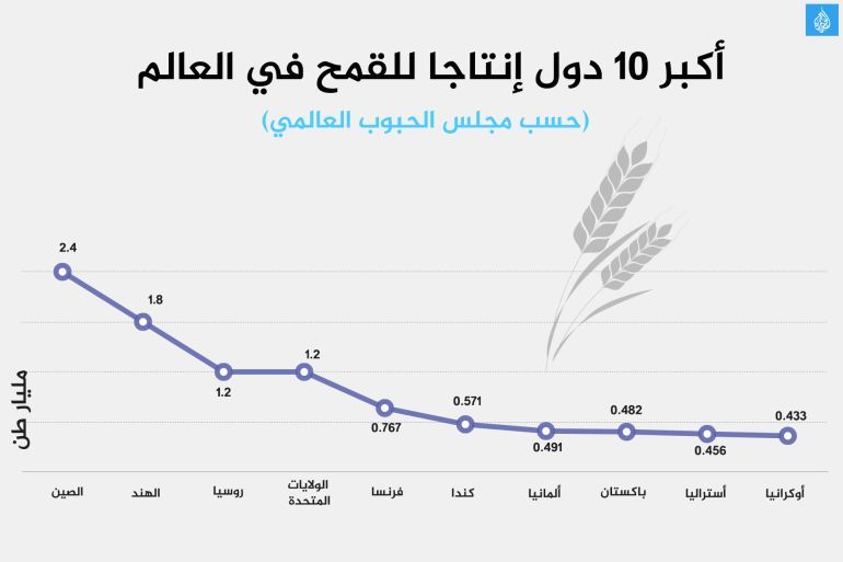 احصائيات دولية عن الدول المنتجة والمستوردة للقمح.. هذا موقف العراق منها