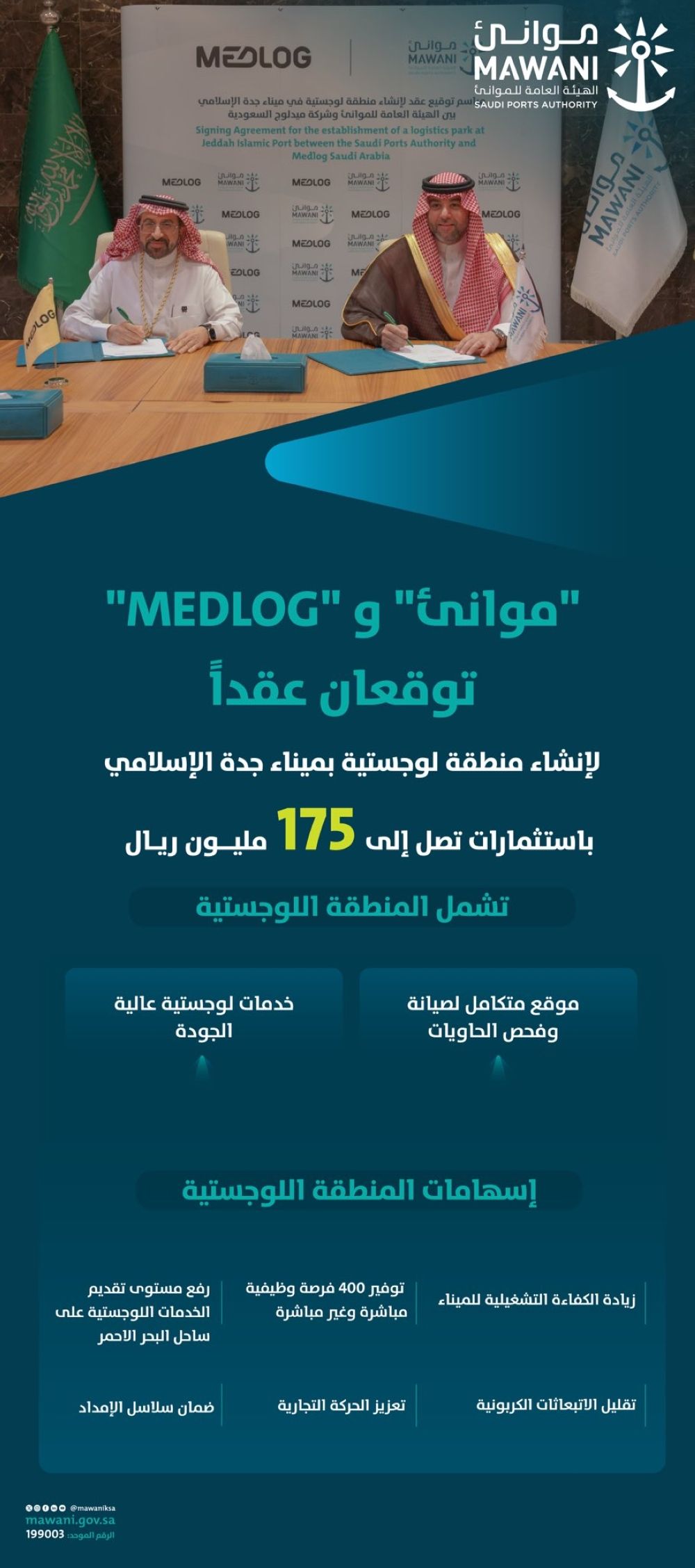 إنشاء منطقة لوجستية متكاملة بميناء جدة الإسلامي