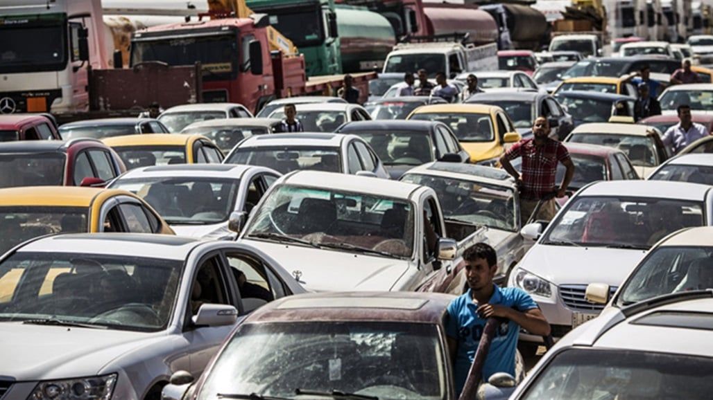 الشوارع المحيطة بباب المعظم "حمراء بالكامل".. خارطة بازدحامات بغداد الان