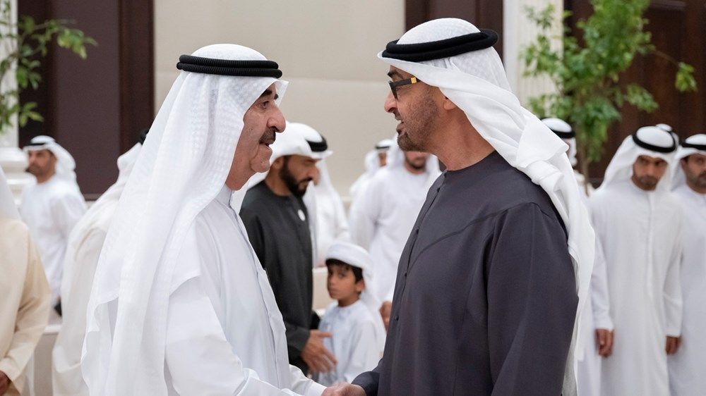 رئيس الدولة يستقبل حاكم أم القيوين