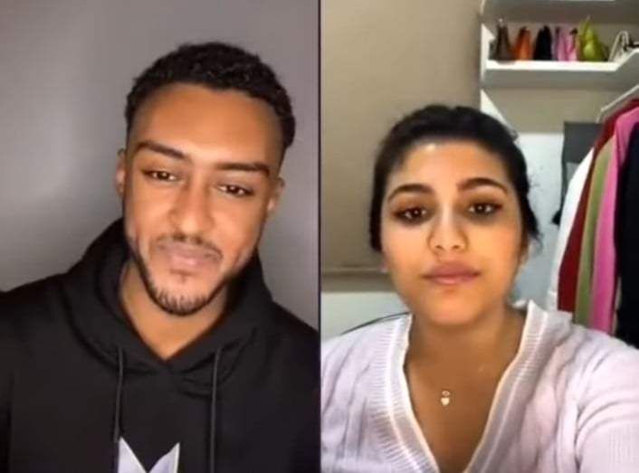 شاهد بالصورة والفيديو.. حسناء لبنانية تتبادل الحديث مع شاب سوداني وتخبره بأنها تلقت تهديدات من فتيات سودانيات: (لا تأخذي ولدنا) والشاب يرد: (هوي يا سجم يا بجم خلونا)