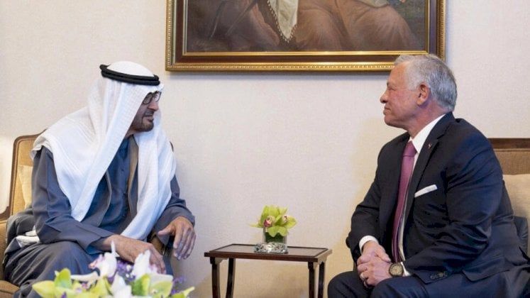 رئيس الإمارات وملك الأردن يبحثان في العلاقات الثنائية والتطورات في المنطقة