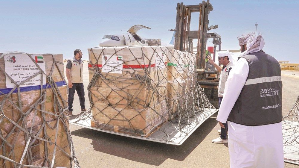 الإمارات ترسل 172 طناً من السلال الرمضانية و500 حقيبة إغاثية إلى تشاد
