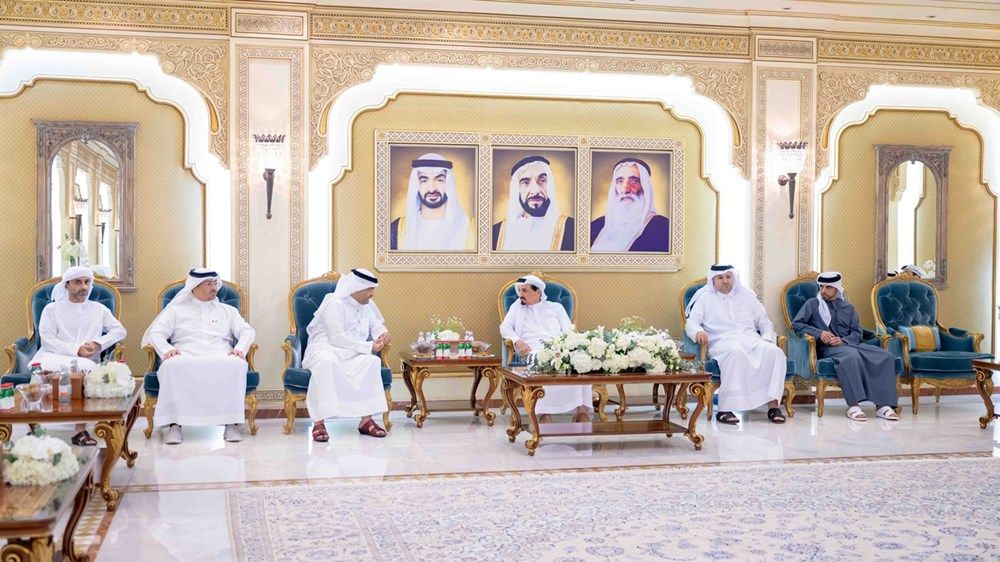 حميد النعيمي يستقبل عدداً من القناصل لدى الدولة بحضور ولي عهد عجمان