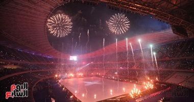 كاميرا الخليج 365 ترصد مشاهد عالمية للألعاب النارية بحفل نهائى كأس العاصمة