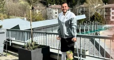 أحمد أيمن منصور يبدأ في العلاج الطبيعي بعد جراحة الرباط الصليبي بالنمسا