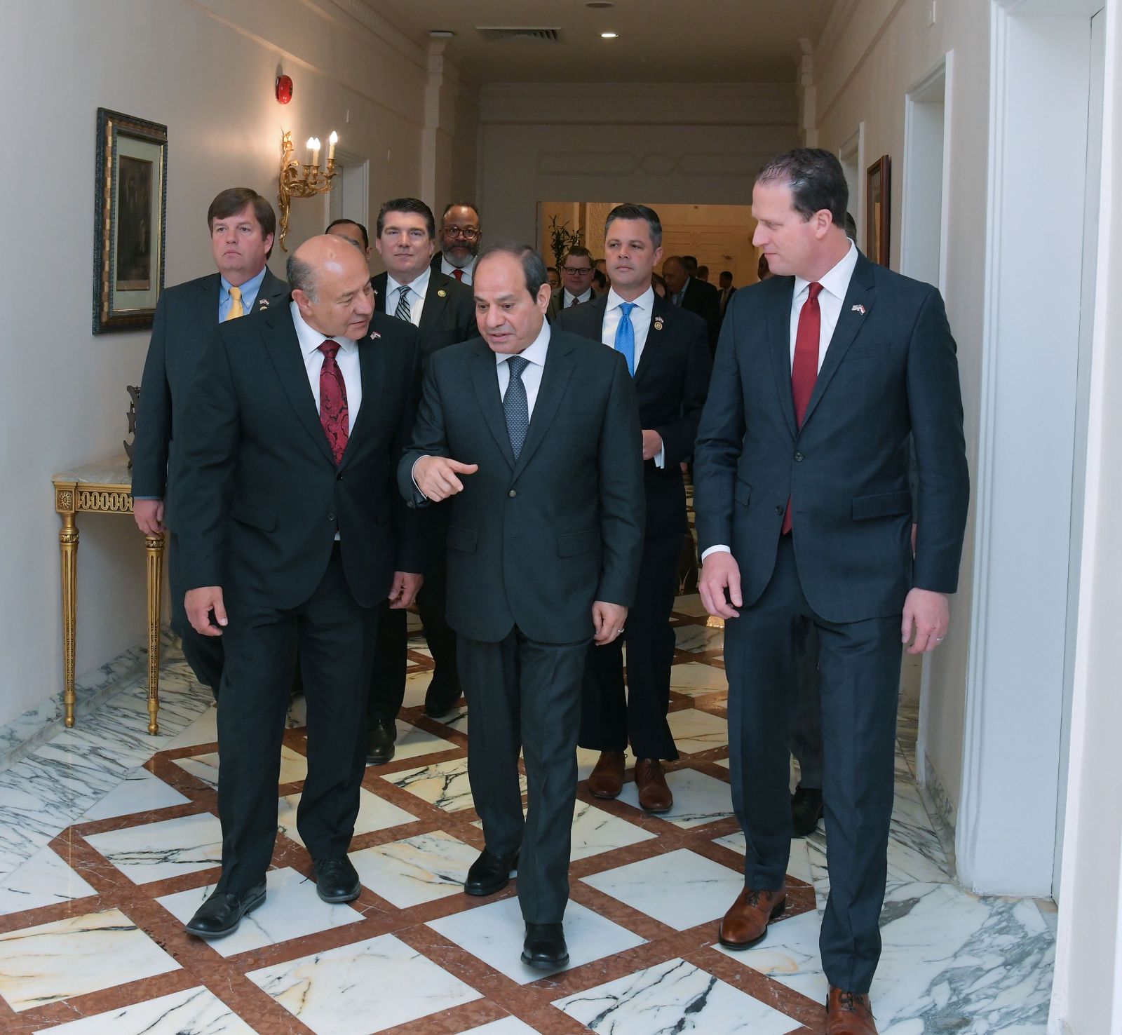 الرئيس السيسى يستقبل وفد مجلس النواب الأمريكى برئاسة الجمهورى "أوجست فلوجر"