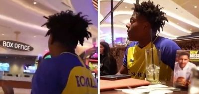 تراند اليوم : شاهد: طرد "اليوتيوبر سبيد" من مطعم ميسي في أمريكا بسبب ارتدائه لتيشرت النصر باسم رونالدو !