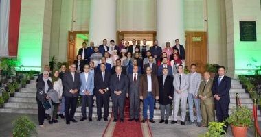 رئيس جامعة القاهرة يكرم عبد المحسن سلامة وأكرم القصاص على هامش حفل إفطار الجامعة