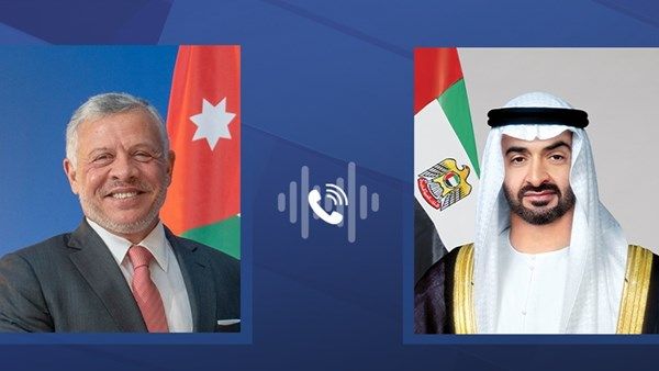 رئيس الدولة وملك الأردن يبحثان علاقات البلدين