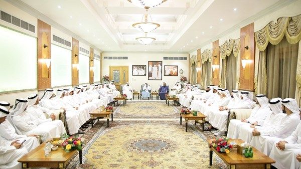 نهيان بن مبارك يزور مجلس عائلة سعيد لوتاه بدبي