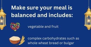 الصحة العالمية: الوجبات المتوازنة تجدد طاقتك أثناء الصيام
