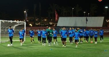 الحماس شعار تدريب سيراميكا استعدادا لمواجهة زد فى دورى nile