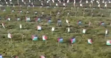 نشطاء فى كندا يزرعون أعلام فلسطين بنفس عدد شهداء قطاع غزة منذ 7 أكتوبر