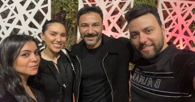 أول ظهور لـ محمد العمروسى بعد تركيب دعامة فى القلب بحفل إفطار الملحن مدين