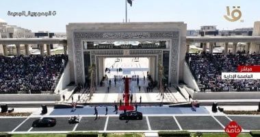 الرئيس السيسي يصل إلى ساحة الشعب بالعاصمة الإدارية الجديدة