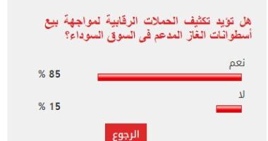 85% من القراء يطالبون بمواجهة بيع أسطوانات الغاز في السوق السوداء