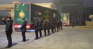بيت الزكاة والصدقات يعلن دخول القافلة السادسة إلى قطاع غزة فجر اليوم