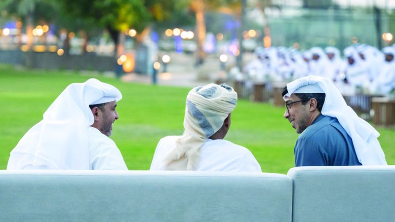 الامارات | منصور بن زايد يستقبل المهنئين بشهر رمضان وسفراء دول شقيقة وصديقة