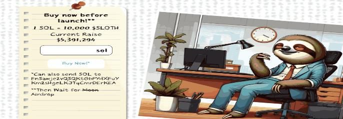 متداول يحقق مكاسب بلغت 90 مليون دولار من عملة الميم MEW وسط إشادة محللين بعملة SLOTH وقدرتها على توفير عوائد مماثلة
