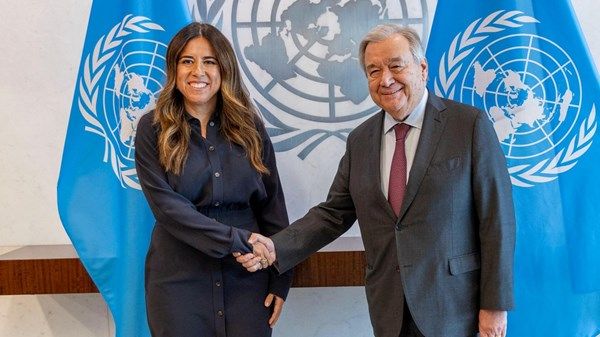 لانا نسيبة تجتمع مع غوتيريش