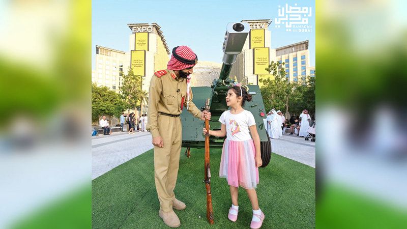 الامارات | ابتسامتان من القلب.. أمام مدفع الإفطار