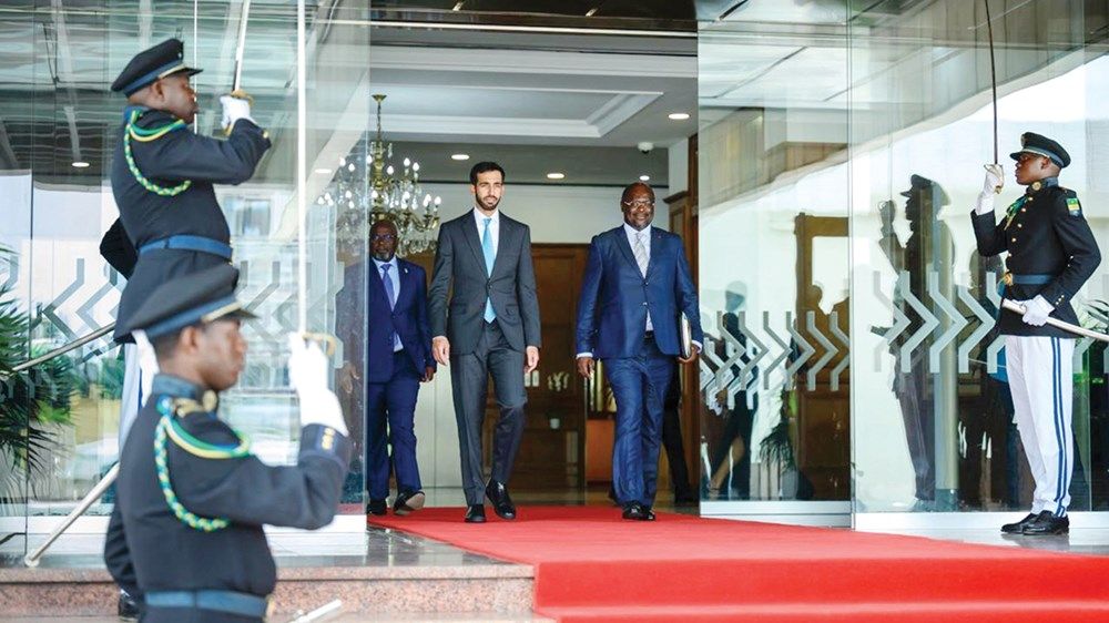 شخبوط بن نهيان يبحث علاقات التعاون مع رؤساء تشاد والغابون ورواندا