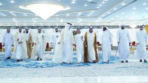 سعود بن صقر  يواصل استقبال المهنئين بعيد الفطر