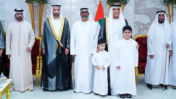 سعود بن صقر يستقبل المهنئين بعيد الفطر