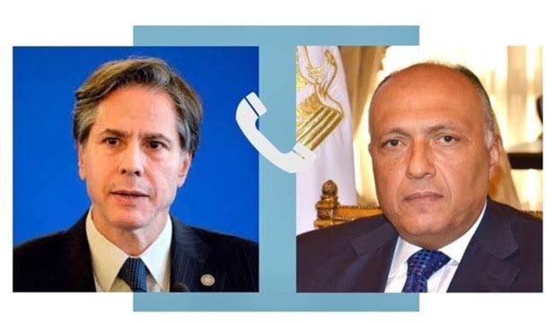 وزير الخارجية المصري يتلقى اتصالًا هاتفيًا من نظيره الأمريكي