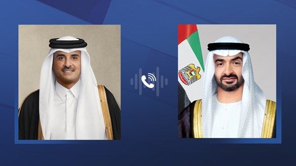 رئيس الدولة وأمير قطر يبحثان العلاقات الأخوية وتطورات المنطقة