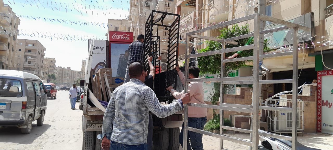 رفع 1400 حالة إشغال وإزالة 3 حالات بناء مخالف بحدائق الأهرام