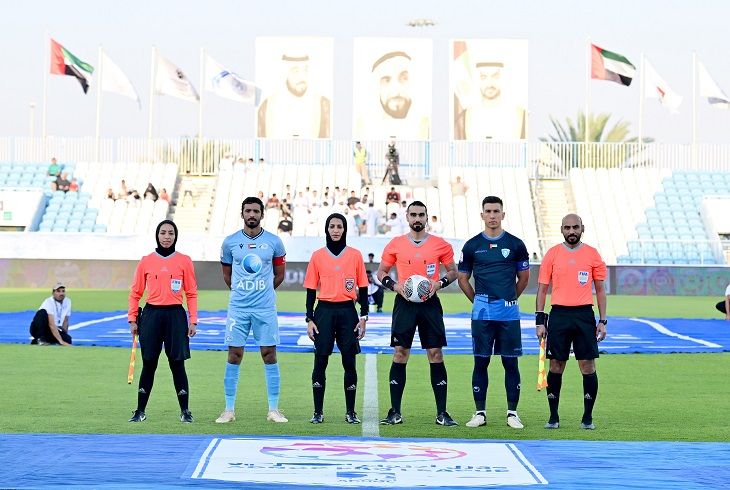 الامارات | مشاركة ناجحة للعنصر النسائي في إدارة مباراة بني ياس وحتا بدوري المحترفين