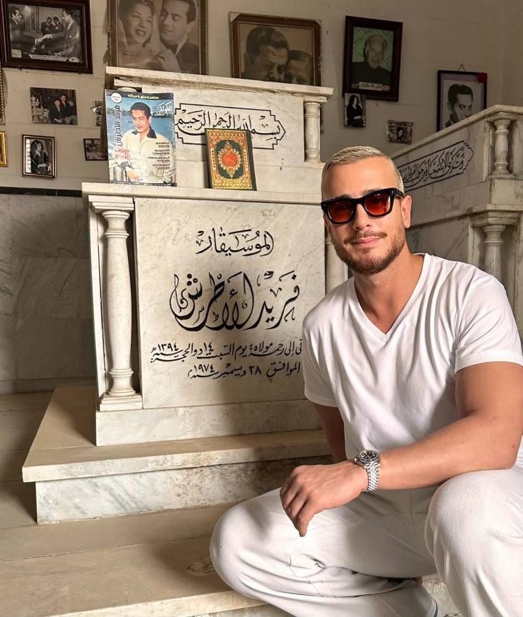سعد لمجرد يزور مقابر النجوم في مصر.. هذا ما كشفه