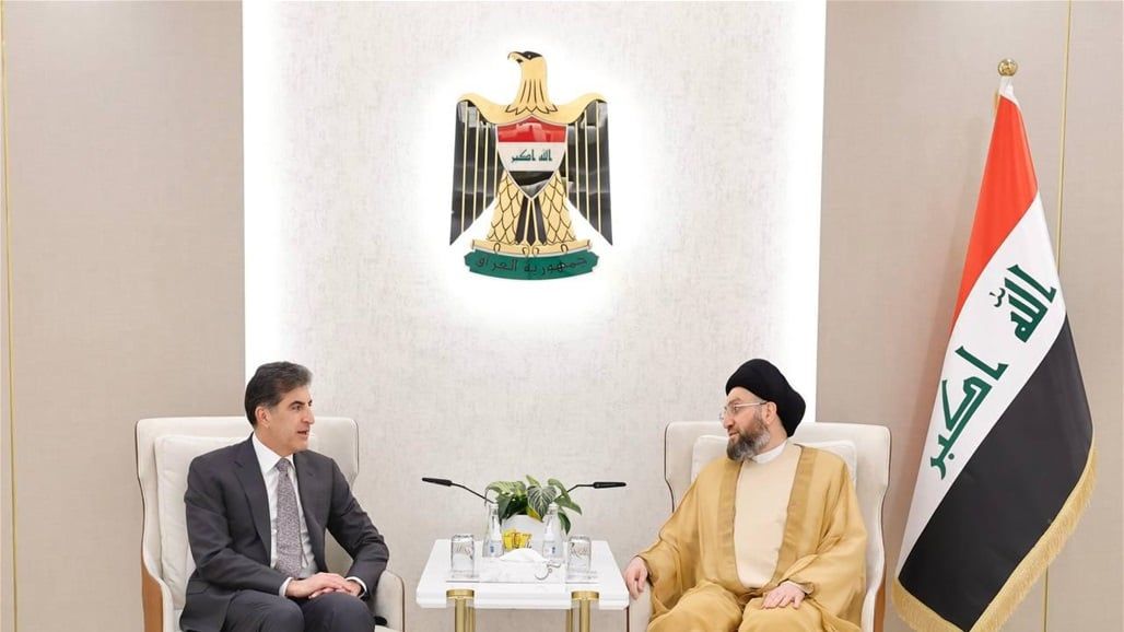 السيد الحكيم لبارزاني: الاحتكام للدستور هو الحل للمشاكل بين المركز والإقليم -عاجل