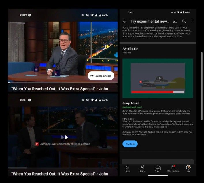 تكنولوجيا: أعضاء YouTube Premium يمكنهم الآن اختبار ميزة “القفز للأمام” المدعومة بالذكاء الاصطناعي