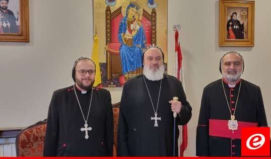 البطريرك مار إغناطيوس أفرام الثاني زار المطران سفر مباركاً ومعايداً بعيد القيامة