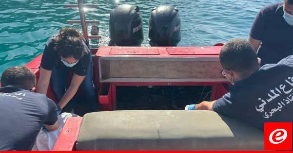 الدفاع المدني عثر على جثة الشاب السوري الذي فقد مقابل شاطئ الهري