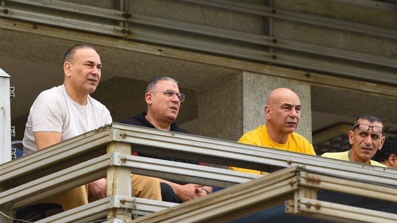 حسام حسن وجهاز منتخب مصر يحضر مباراة سيراميكا وطلائع الجيش في الدوري الممتاز