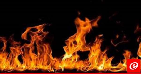 حريق في حي المشاع بين المنصوري ومجدل زون بسبب ارتفاع درجات الحرارة