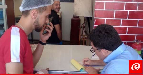 جولة للمراقبين الصحيين في النبطية على المؤسسات الغذائية في انصار ومحاضر وانذارات بحق المخالفين