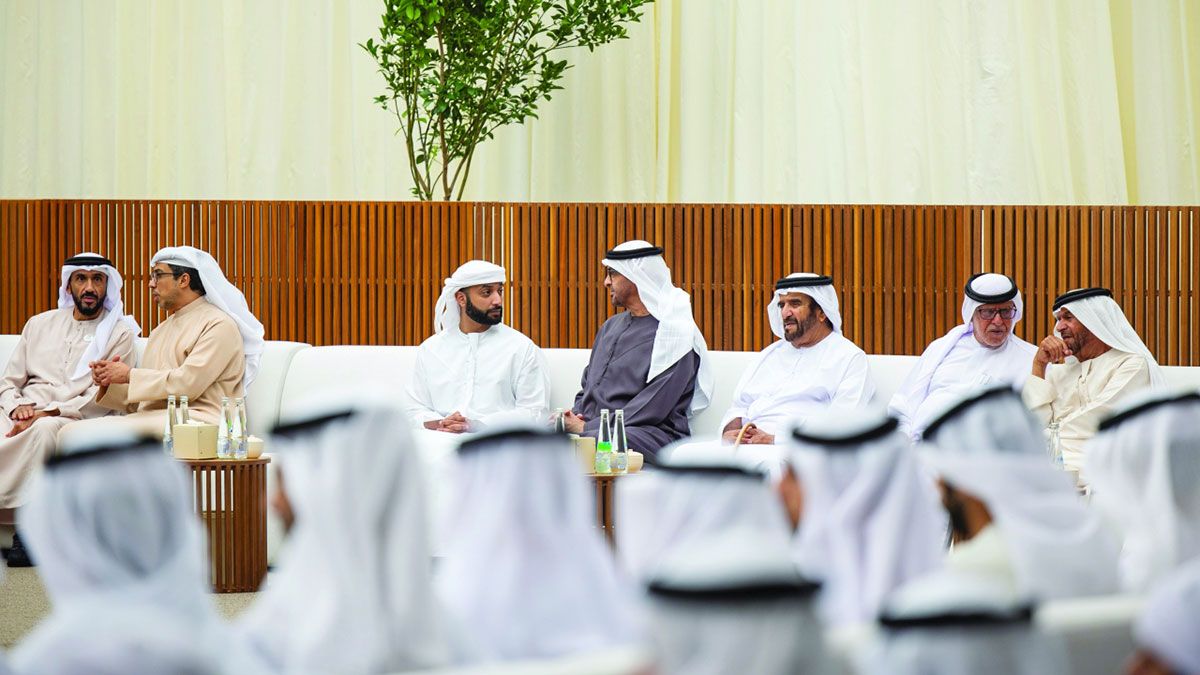 الامارات | رئيس الدولة يتقبل التعازي في وفاة  هزاع بن سلطان بن زايد